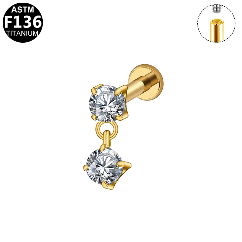 Flatback Gem-Chained-Twin