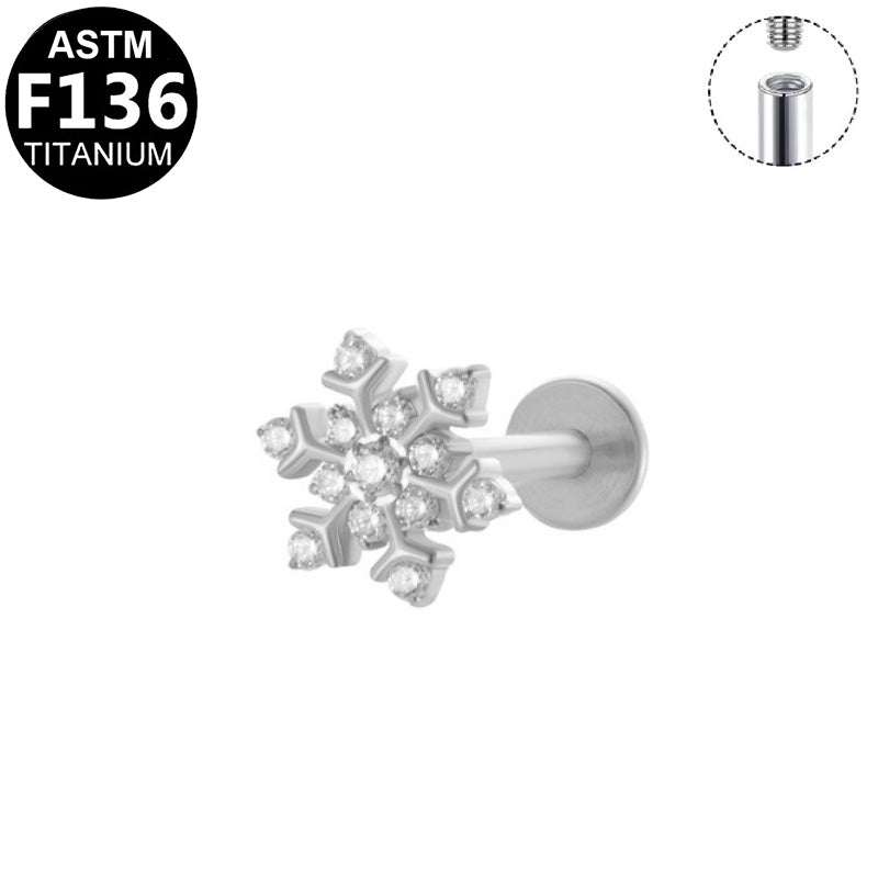 Flatback Gem-Snowflake
