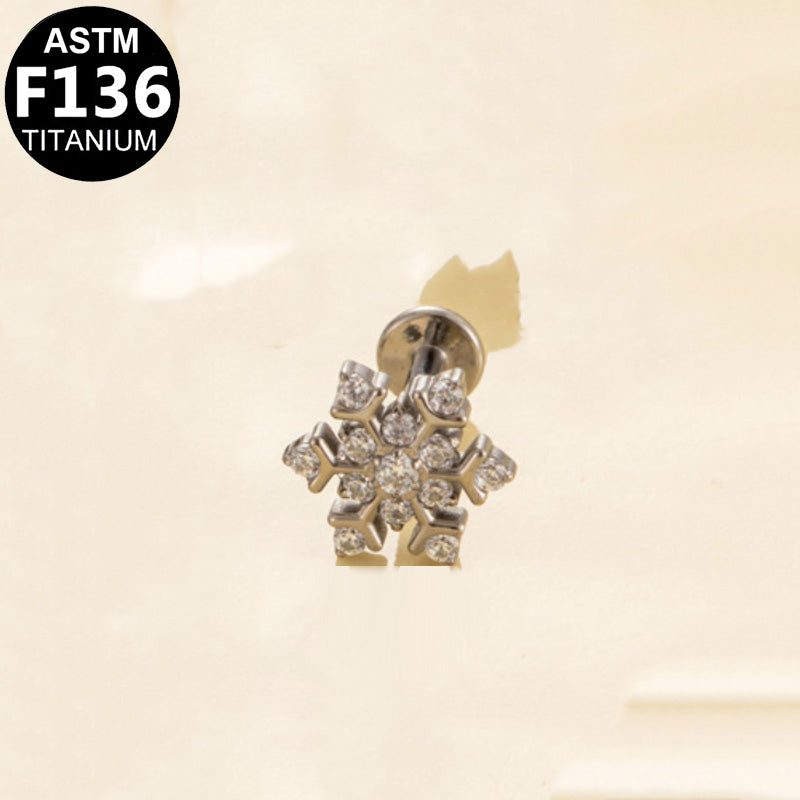 Flatback Gem-Snowflake