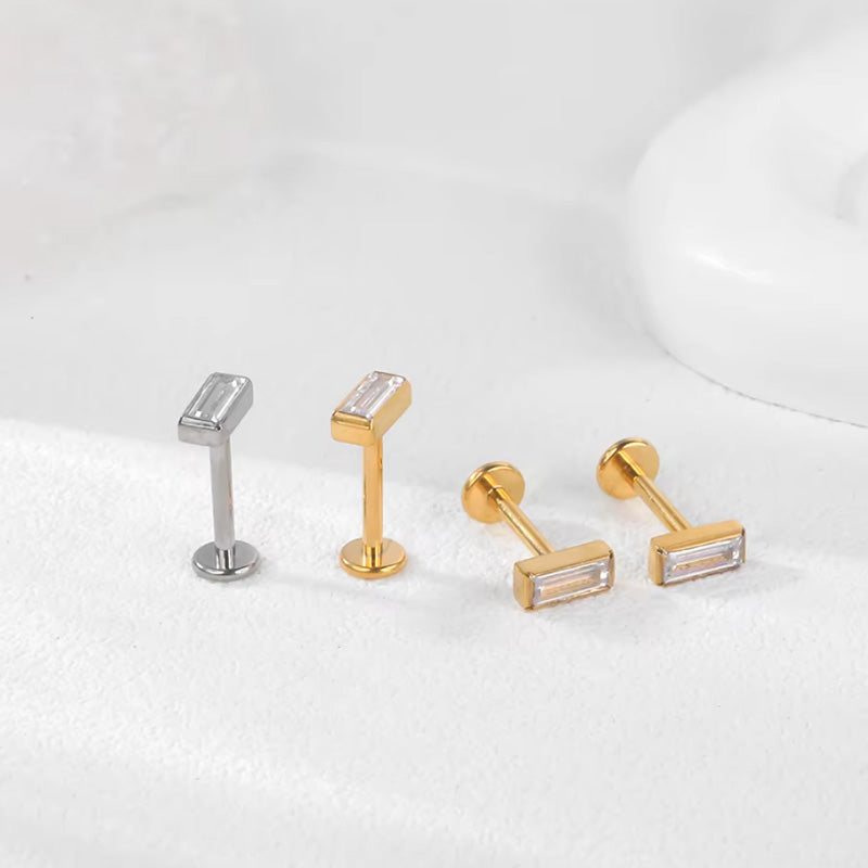 Flatback Gem-Single-Rectangular