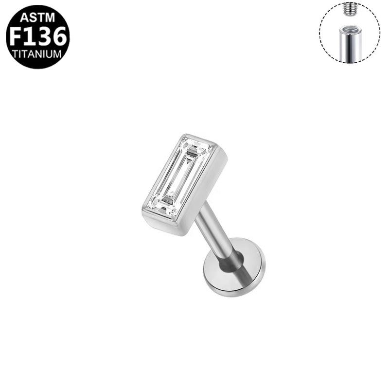 Flatback Gem-Single-Rectangular