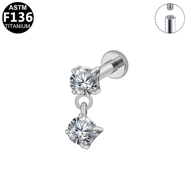 Flatback Gem-Chained-Twin