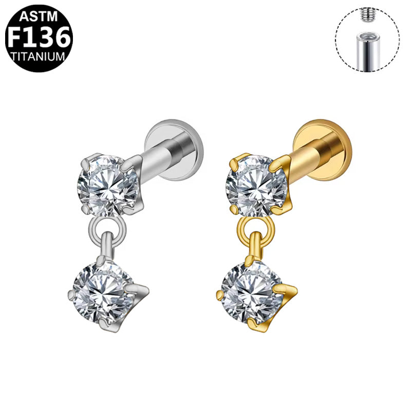 Flatback Gem-Chained-Twin