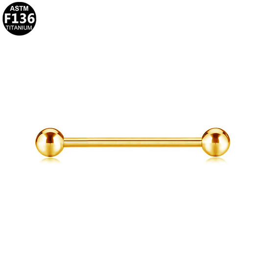 Straight barbell PVD18Kgold